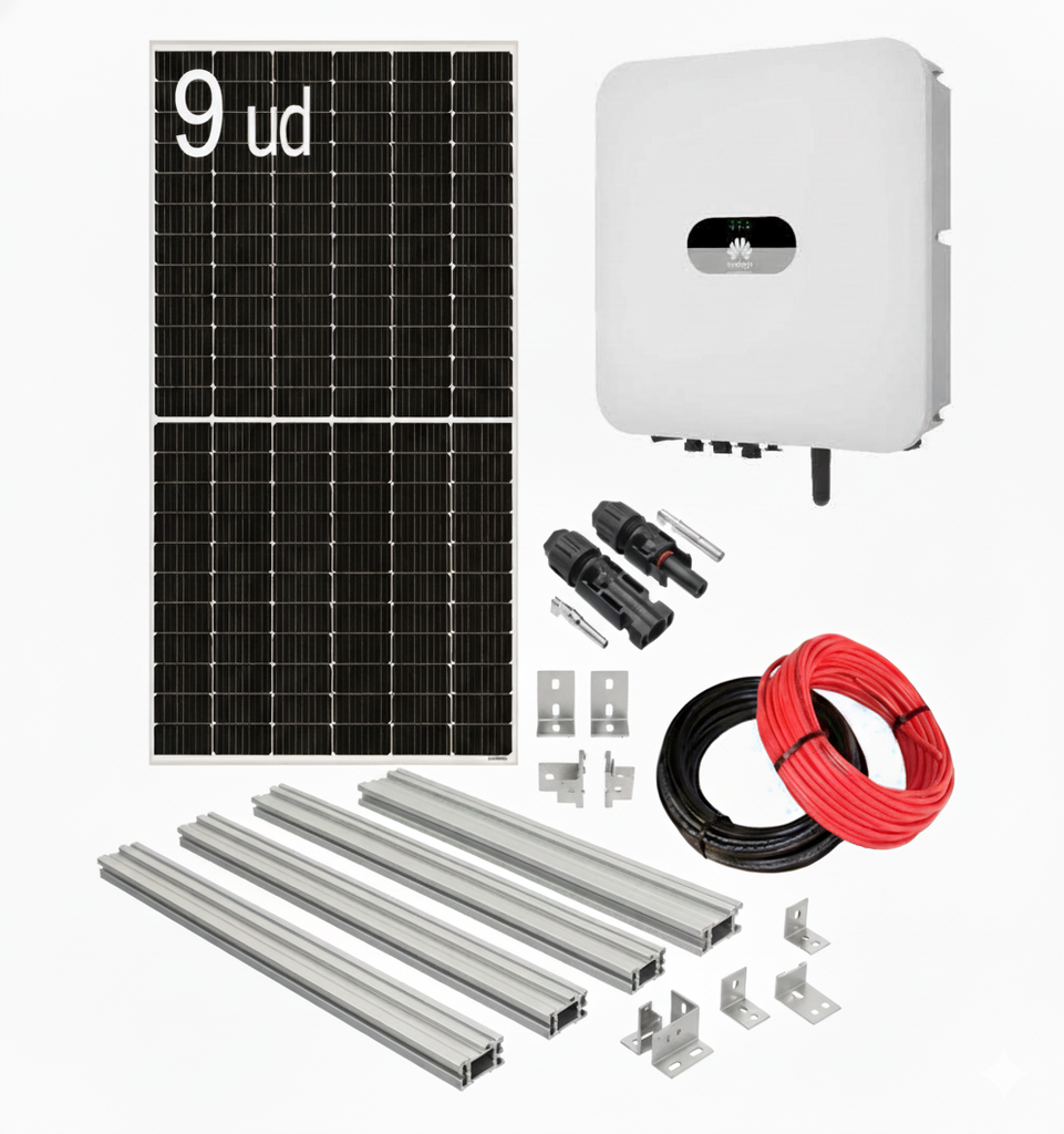 Kit solar autoconsumo 5000W Monofásico HÍBRIDO