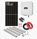 Kit solar autoconsumo 10000W Monofásico HÍBRIDO