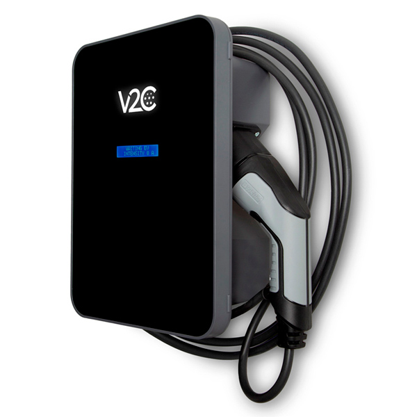 Cargador V2C Trydan 7,4kW con protecciones, cable T2 5m y carga dinámica